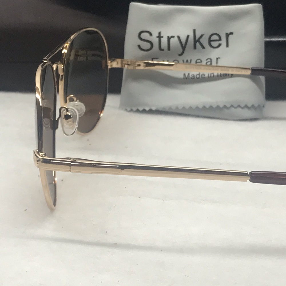 Polarized Stryker Sunglass Gold & Brown polarized - Picture 7 of 8